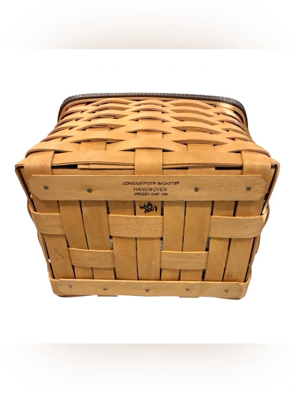 3 Longaberger Collection handcrafted wood baskets